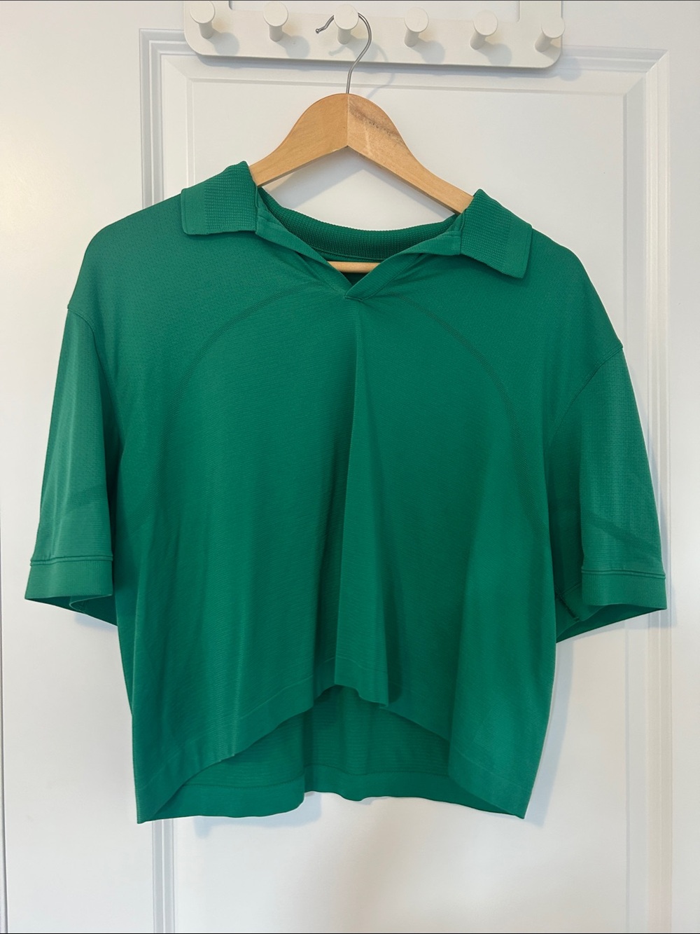 Swiftly Tech Relaxed-Fit Polo Shirt In Cascadia Green/Cascadia Green